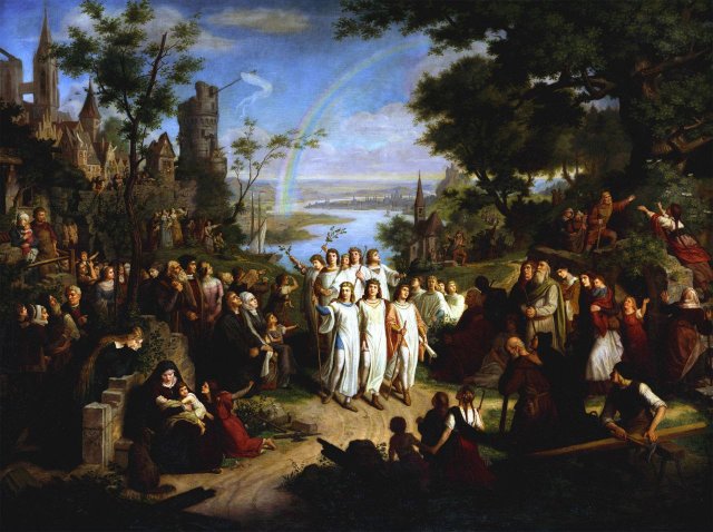 Proclamation of Peace after the Thirty Years' War.
Franz Dietrich (German, 1838-1890).