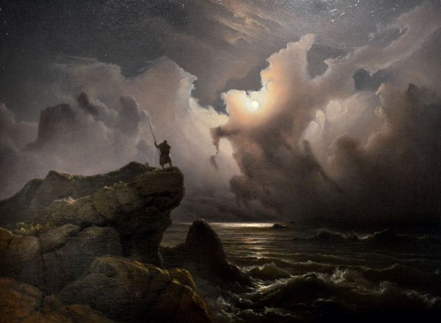 Knud Baade (Norwegian, 1808-1879)
Scene from the Era of Norwegian Sagas