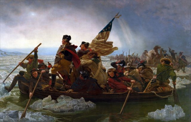 Emanuel Leutze (German-American, 1816-1868)
Washington Crossing the Delaware