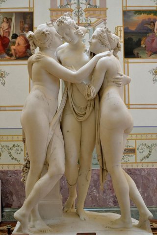 The Three Graces (1817). Antonio Canova (Italian, 1757-1822).