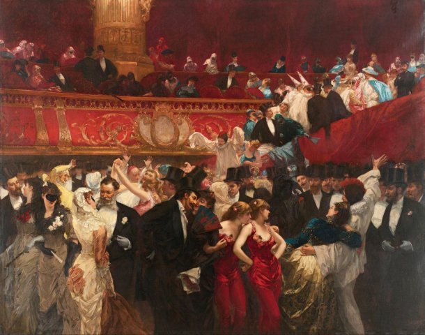 Bal Masqué (1880). Charles Hermans (Belgian, 1839-1924).