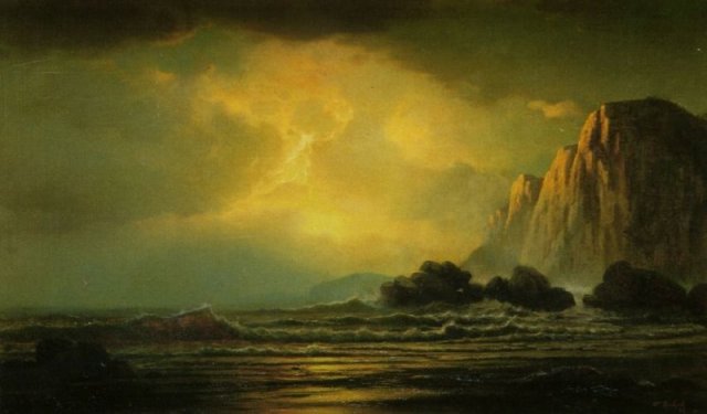 Coastal Scene at Sunset, 1869. William Bradford (American, 1823-1892).