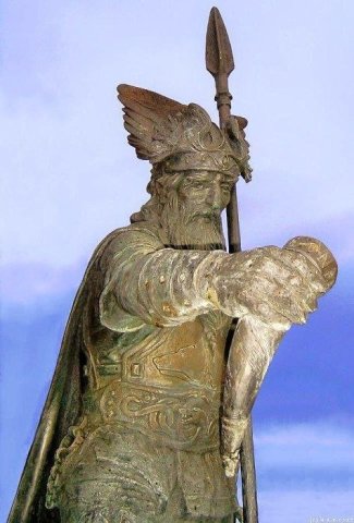 Statue of Wotan.
Thale, Sachsen-Anhalt, Germany.