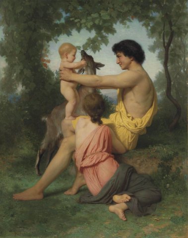 Idyll: Ancient Family (1860). William-Adolphe Bouguereau (French, 1825-1905).