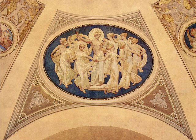 Apollo and the Muses, 1921. John Singer Sargent (American expat, 1856-1925).
