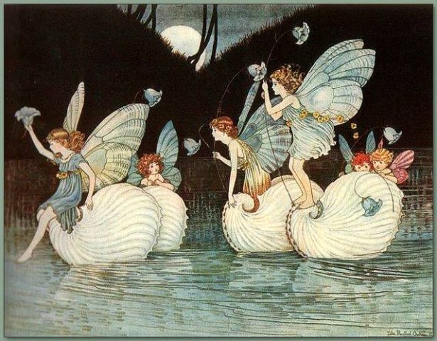 Fairy Islands' from the book Elves and Fairies 1916 by Ida Rentoul Outhwaite