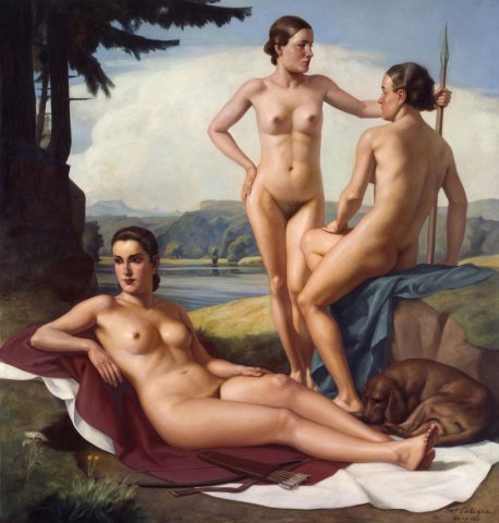 Die Rast der Diana (1939-40). Ivo Saliger (Austrian, 1894-1897).