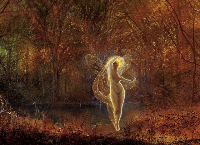 Dame Autumn has a Mournful Face (1871). John Atkinson Grimshaw (English, 1836-1893).