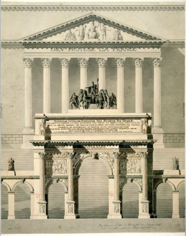 Design for a proposed imperial palace, Paris