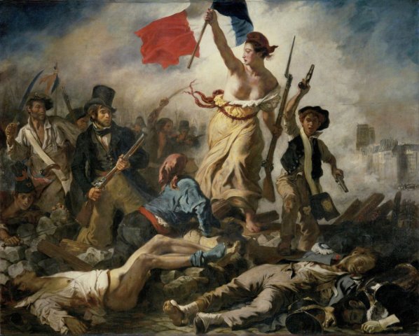 Liberty Leading the People (28th July 1830). Eugène Delacroix (French, 1798-1863).