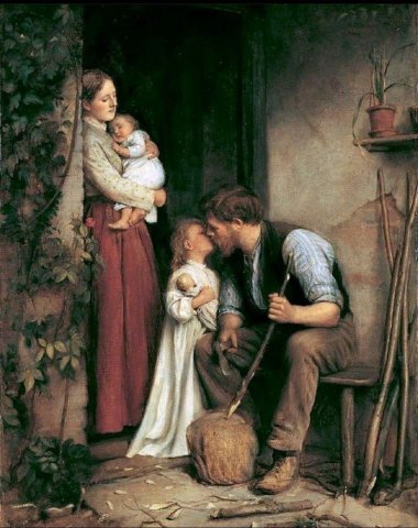 Bedtime (1881). Joseph Clark (English, 1834-1926).