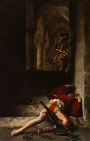 Alexandre-Louis Leloir, The Ambush, 1869
