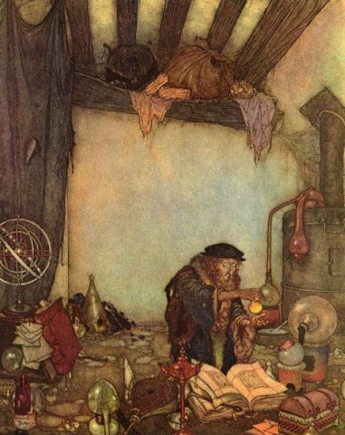 The Alchemist. Edmund Dulac (French, 1882-1953).