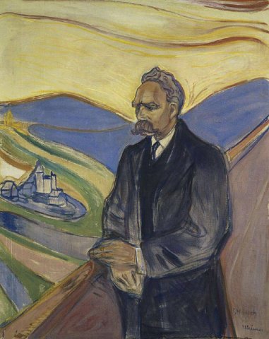 “Friedrich Nietzsche” by Norwegian artist Edvard Munch, 1906.