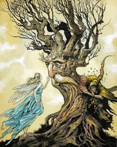 Tree Spirits (c. 1900). Arthur Rackham (English, 1867-1939).
