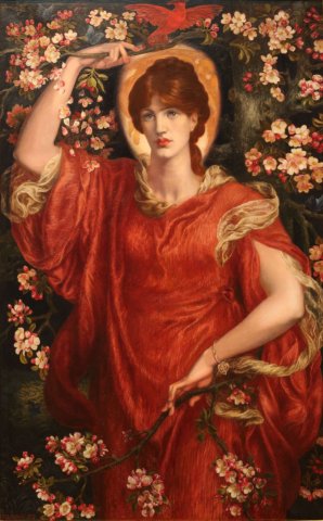 A Vision of Fiammetta (with details), 1878. Dante Gabriel Rossetti (Italian-British, 1828-1882).