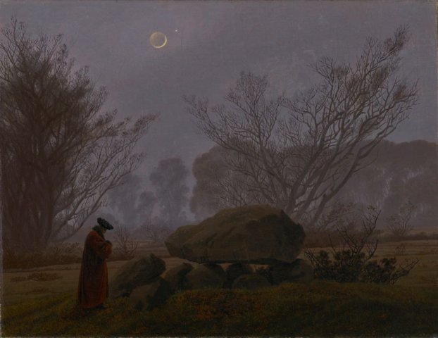 The Sublime (at a megalithic structure). Caspar David Friedrich (German, 1774-1840).