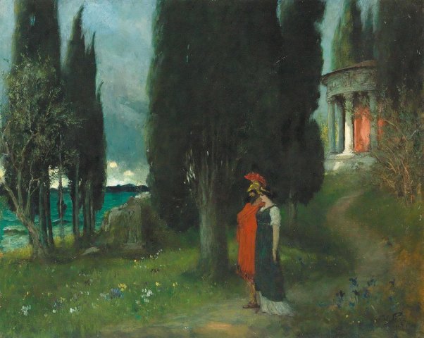Peaceful Evening (1908). Ferdinand Leeke (German, 1859-1937).
