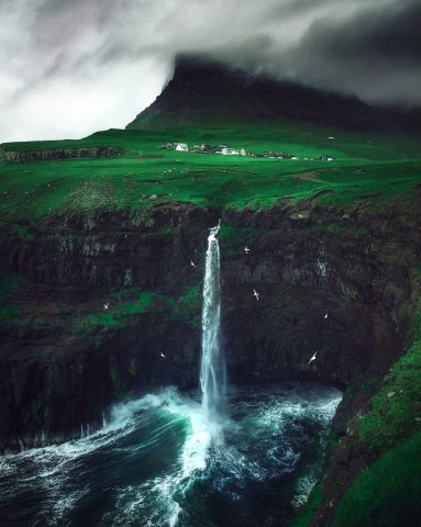 Gásadalur, Faroe Islands.
