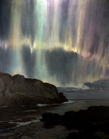 The Northern Lights.
1: Howard Russell Butler (American, 1856-1934).
2,3,4: Sydney Laurence (American, 1865-1940).