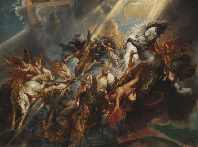 __The Fall of Phaeton__ (1604) by Flemish artist Peter Paul Rubens (1577-1640)