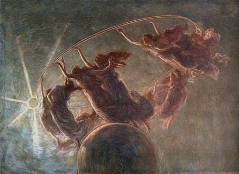 The Dance of the Hours. Gaetano Previati (Italian, 1852-1920).