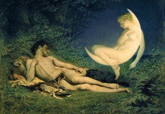 Selene and Endymion. Victor Florence Pollett
(French, 1811-1882).