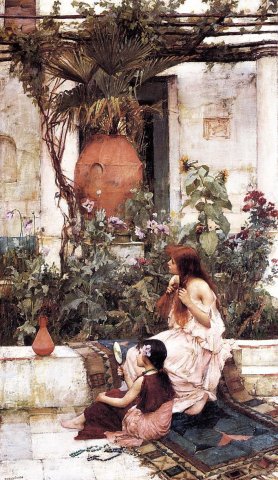 The Toilet (1889). John William Waterhouse (English, 1849-1917).