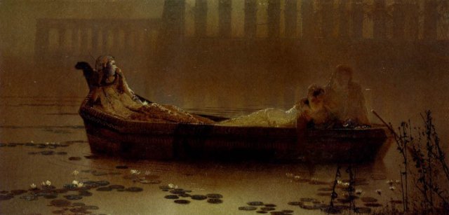 The Lotus Gatherers (1874). John Atkinson Grimshaw (English, 1836-1893).