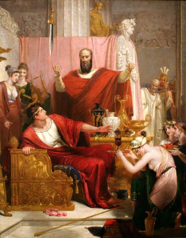 The Sword of Damocles - Richard Westall, 1812.