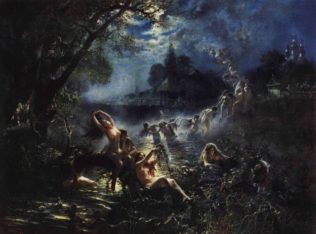 Mermaids. Konstantin Makovsky (Russian, 1839-1915).