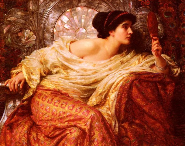The Mirror, 1896. Frank Dicksee (English, 1853-1928).