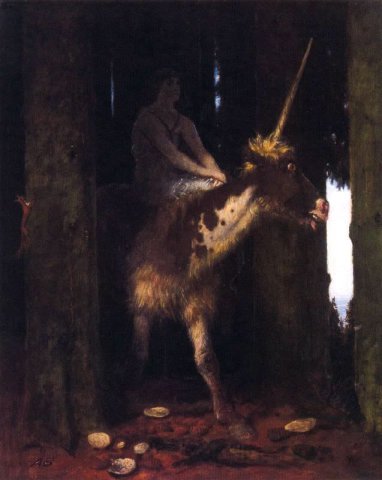 Silence of the Forest (1885). Arnold Bocklin (Swiss, 1827-1901).