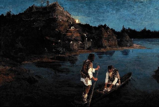 Messenger. Clan Revolted Against Clan (1897). Nicholas Roerich (Russian, 1874-1947).