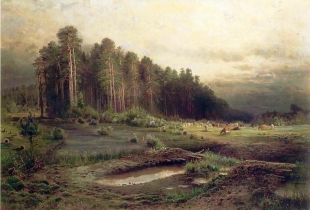 Elk Island in Sokolniki, 1869. Aleksey Savrasov (Russian, 1830-1897).