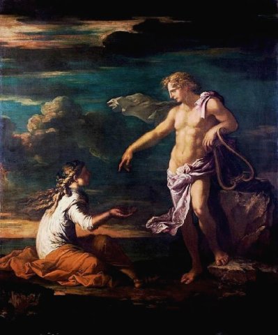 Apollo and Sibyl of Ridges. Salvator Rosa (Italian, 1615-1673).