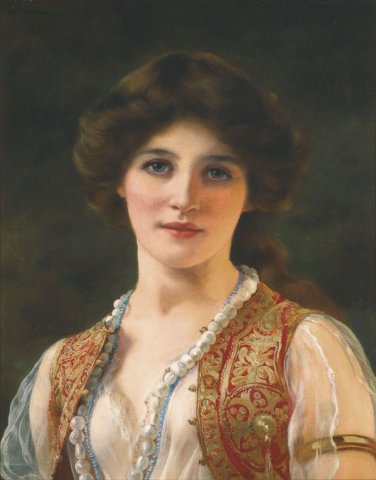 An Eastern Beauty (c. 1900). William Clarke Wontner (English, 1857-1930).