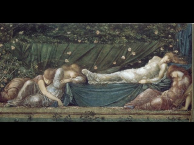 The Rose Bower. Edward Burne-Jones (British, 1833-1898).