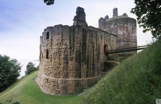 Ravenscraig Castle was begun for Queen Mary of Gueldres in 1460. Kirkcaldy, Scotland.