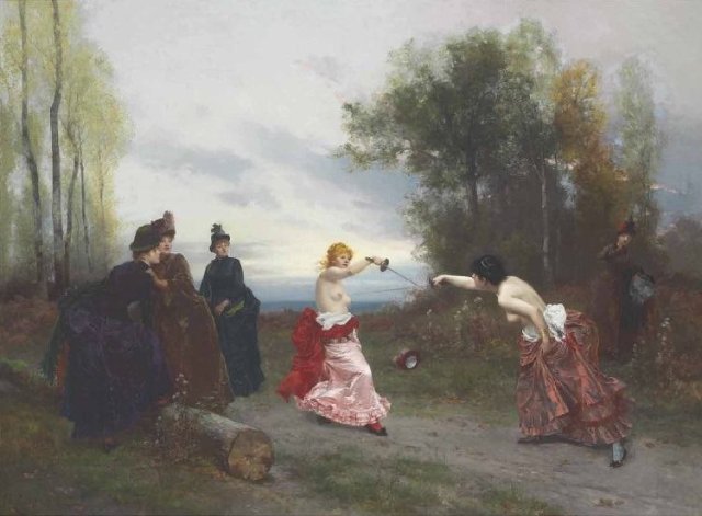 The Duel and The Reconciliation (1884). Émile-Antoine Bayard (French, 1837-1891).