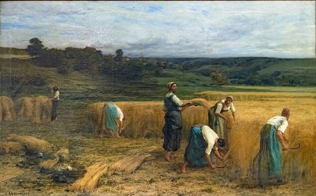 Léon Augustin Lhermitte (French painter 1844-1925).
