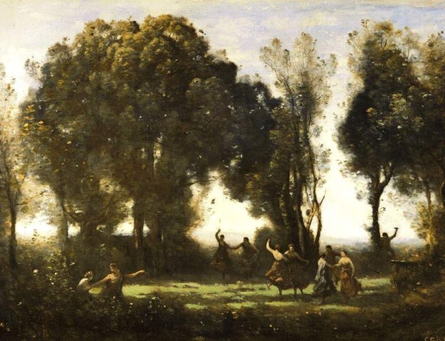 A Morning. The Dance of the Nymphs (c. 1860). Jean-Baptiste Camille Corot (1796-1875).
