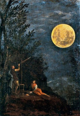 Astronomical Observations: the Moon (1711), by Donato Creti (Italian painter, 1671-1749).