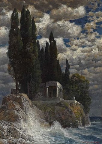 Villa am Meer (Villa by the Sea). Hermann Traugott Rüdisühli (Swiss, 1864-1944).