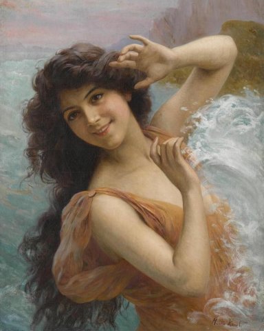 The Water Nymph. François Martin-Kavel (French, 1861-1931).