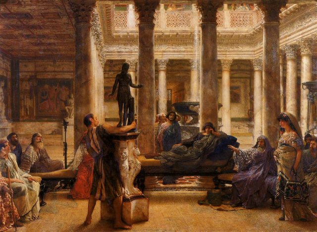 A Roman Art Lover, 1870. Lawrence Alma-Tadema (Dutch, 1836-1912).