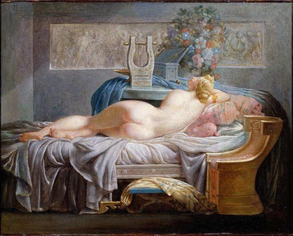 Sapho (c. 1800). Jean-Baptiste Regnault (French, 1754-1829).