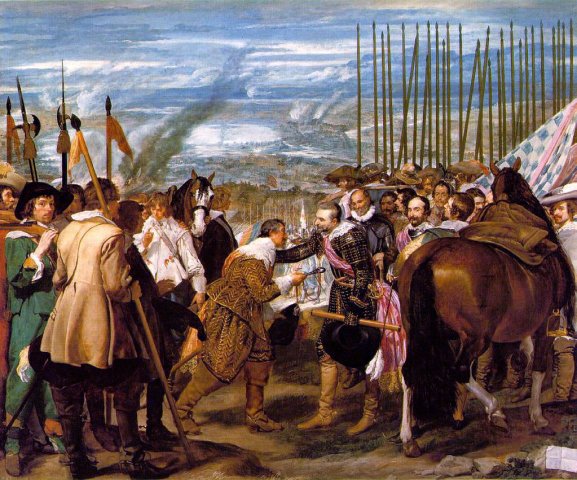 The Surrender of Breda, c. 1634-35. Diego Velázquez (Spanish, 1599-1660).