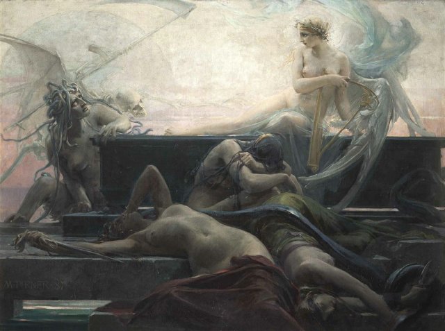 Carmilla. Adolf Hiremy-Hirschl (Hungarian, 1860-1933).