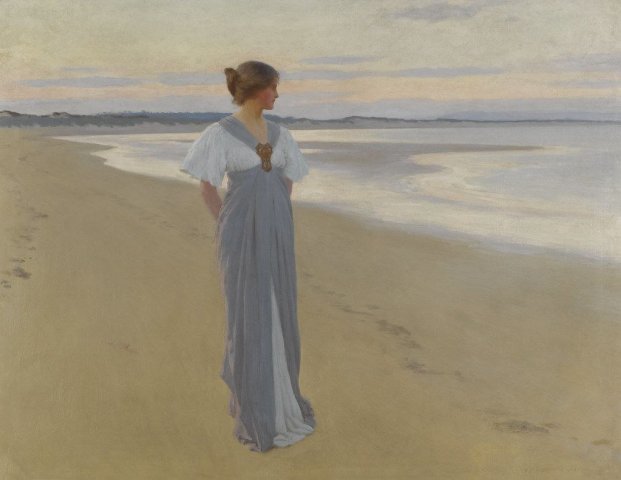 On the Seashore (1900). William Henry Margetson (English, 1861-1940).